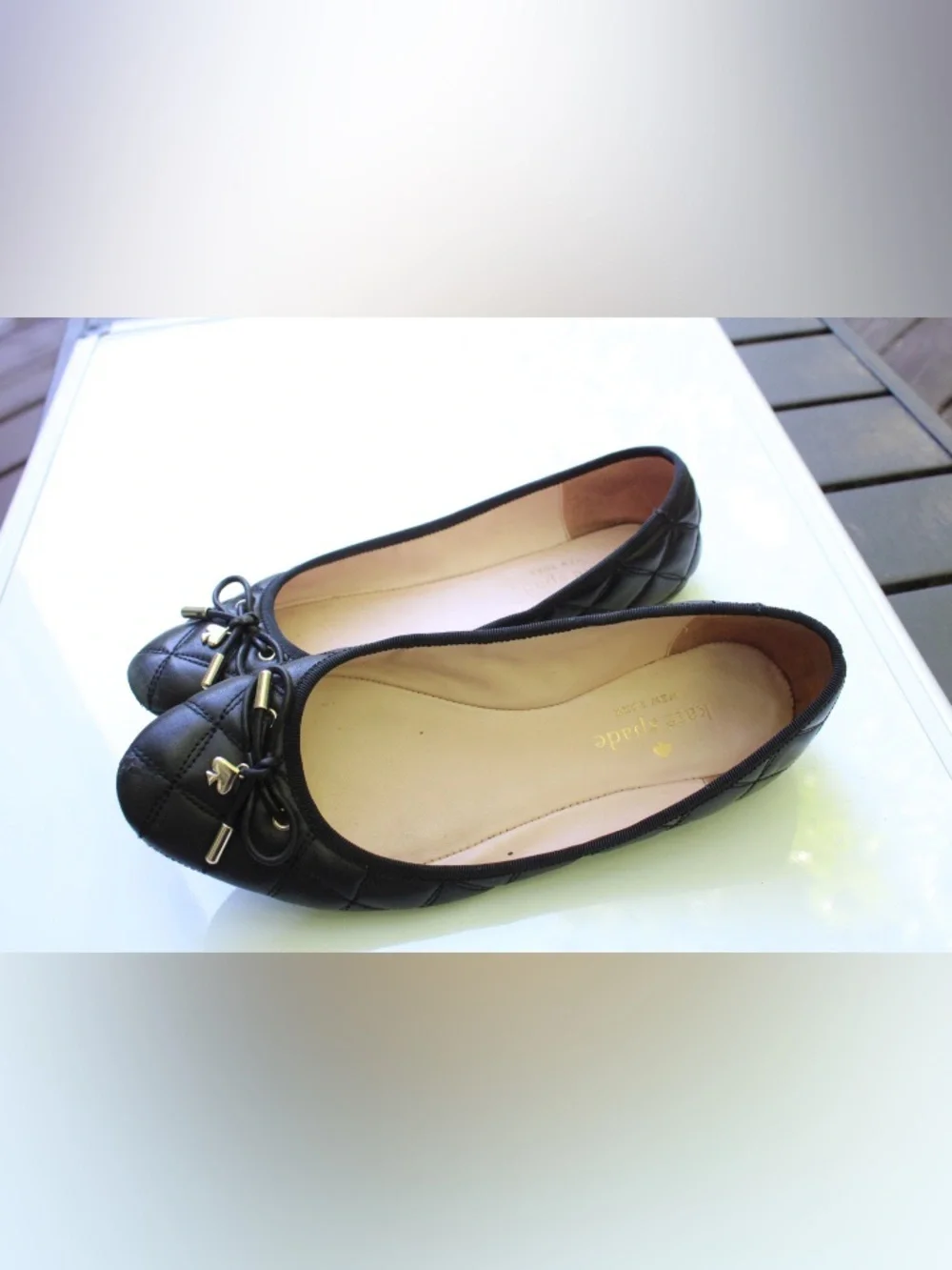 Kate Spade quilted flats Pauline